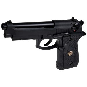 PISTOL AIRSOFT BERETTA M9A1 NAVY US MARINES MILITARY BLACK [FULL METAL - BLOWBACK]