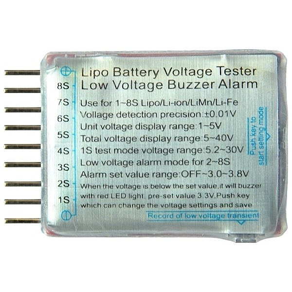 PROTECTIE CU ALARMA SI DISPLAY PENTRU BATERII LI-PO PROTECTIE CU ALARMA SI DISPLAY PENTRU BATERII LI-PO