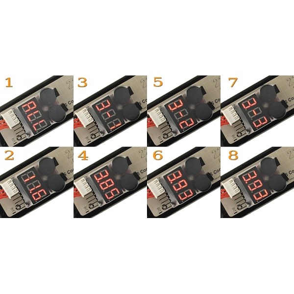PROTECTIE CU ALARMA SI DISPLAY PENTRU BATERII LI-PO PROTECTIE CU ALARMA SI DISPLAY PENTRU BATERII LI-PO