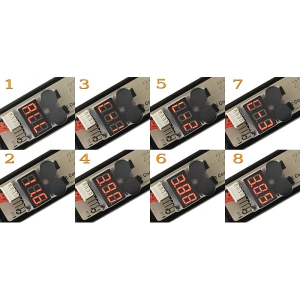 PROTECTIE CU ALARMA SI DISPLAY PENTRU BATERII LI-PO PROTECTIE CU ALARMA SI DISPLAY PENTRU BATERII LI-PO