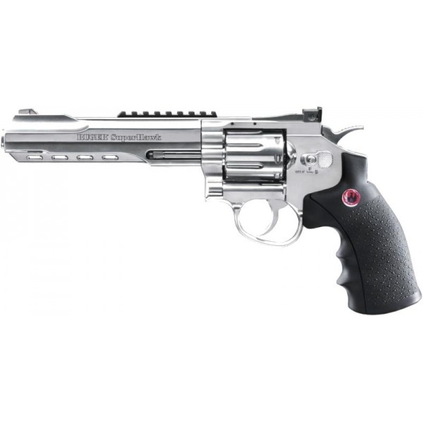 PISTOL REVOLVER UMAREX RUGER SUPER HAWK 6 inch CHROME METAL PISTOL REVOLVER UMAREX RUGER SUPER HAWK 6 inch CHROME METAL