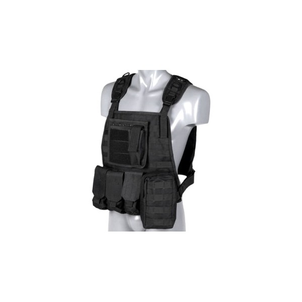 VESTA TACTICA PLATE CARRIER HARNESS BLACK VESTA TACTICA PLATE CARRIER HARNESS BLACK