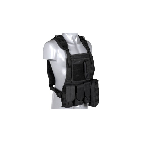 VESTA TACTICA PLATE CARRIER HARNESS BLACK VESTA TACTICA PLATE CARRIER HARNESS BLACK